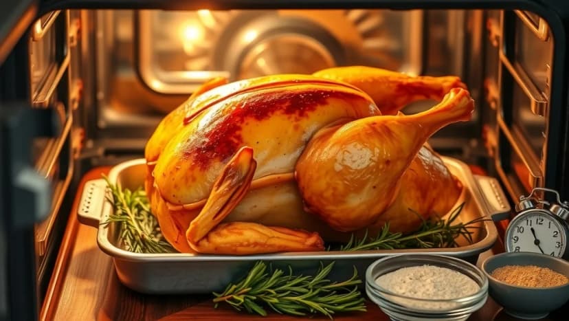 Hel kyckling i ugn på 90 minuter